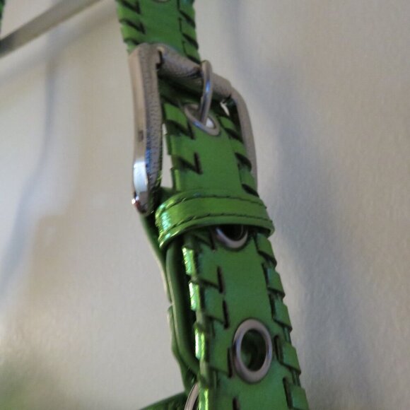 URBAN OUTFITTERS Devon Studded Mini Shoulder Bag in Metallic Green Y2K Glam NWT - Picture 3 of 15